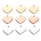 10pcs Stainless Steel Heart Charms – Perfect for DIY Jewelry & Pet ID Tags ❤️🐾